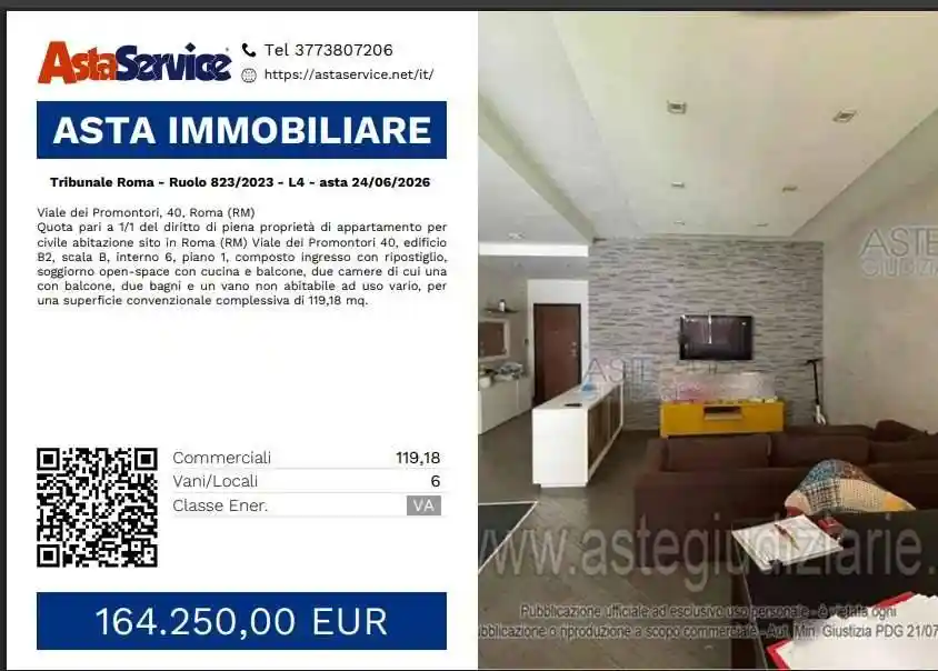 Appartamento in vendita a Roma