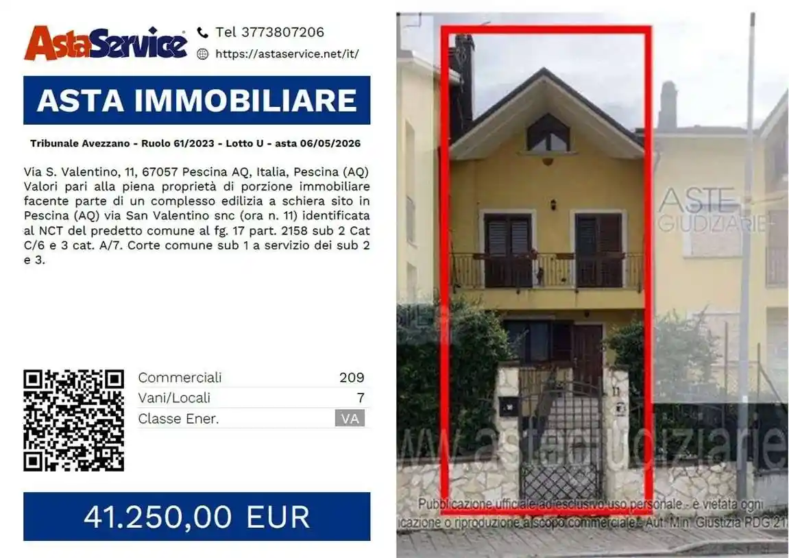 Palazzo - Stabile in vendita a Pescina