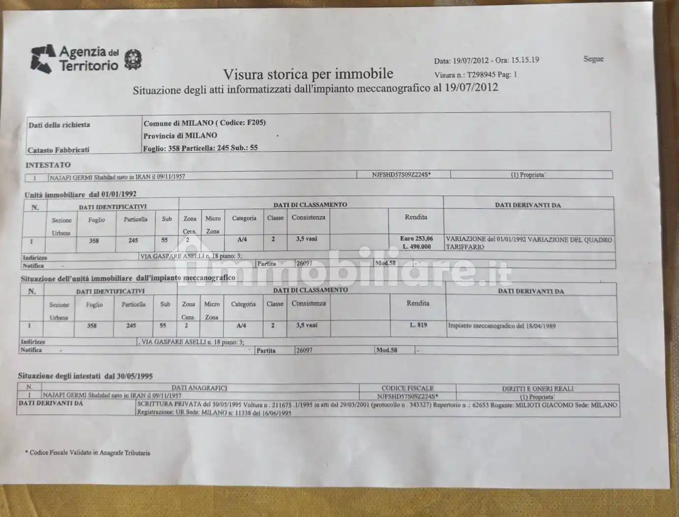 Appartamento in vendita a Milano