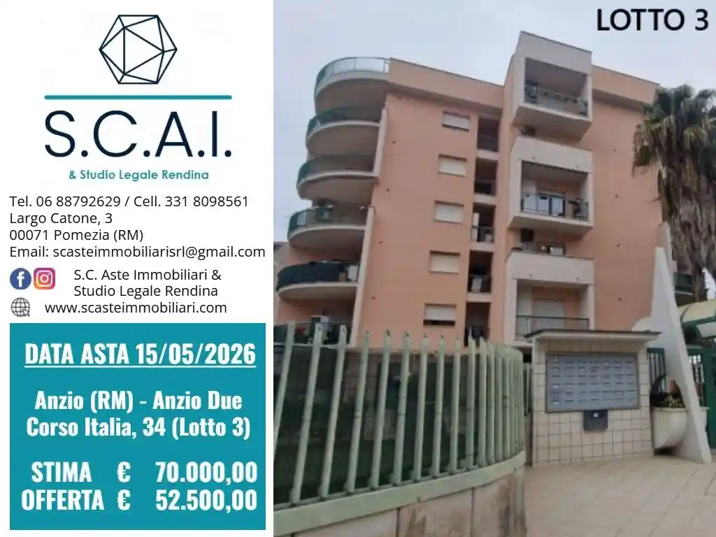 Appartamento in vendita a Anzio