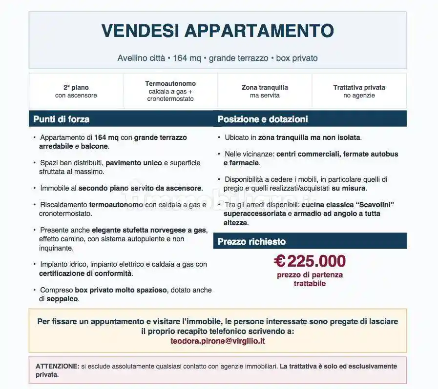 Appartamento in vendita a Avellino