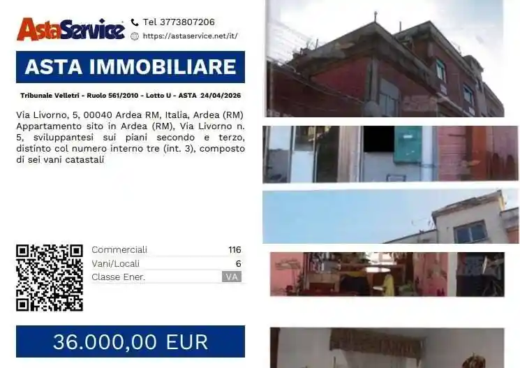 Appartamento in vendita a Ardea