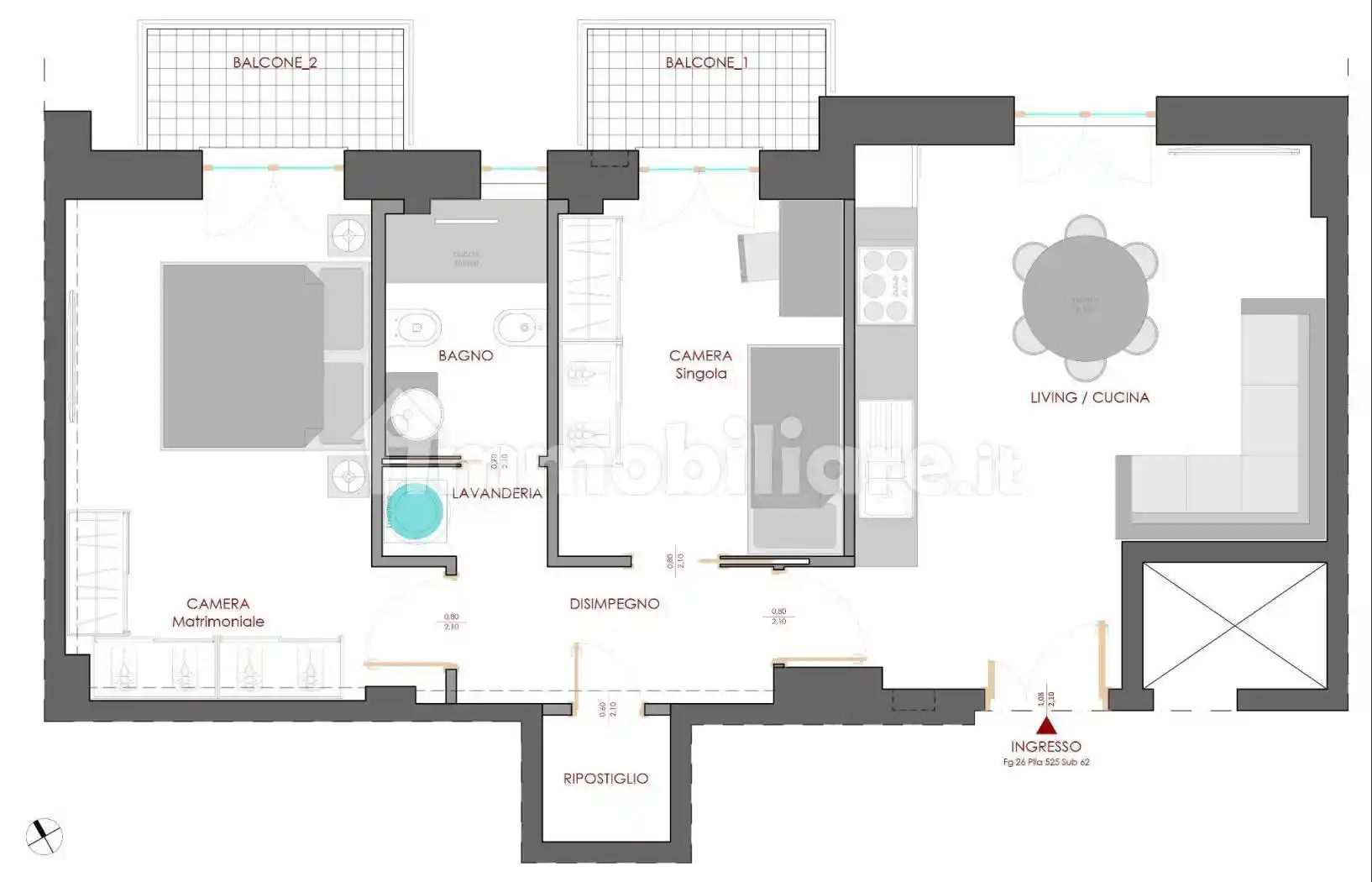 Appartamento in affitto a Salerno