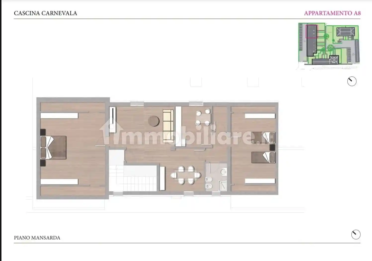 Attico - Mansarda in vendita a Travacò Siccomario