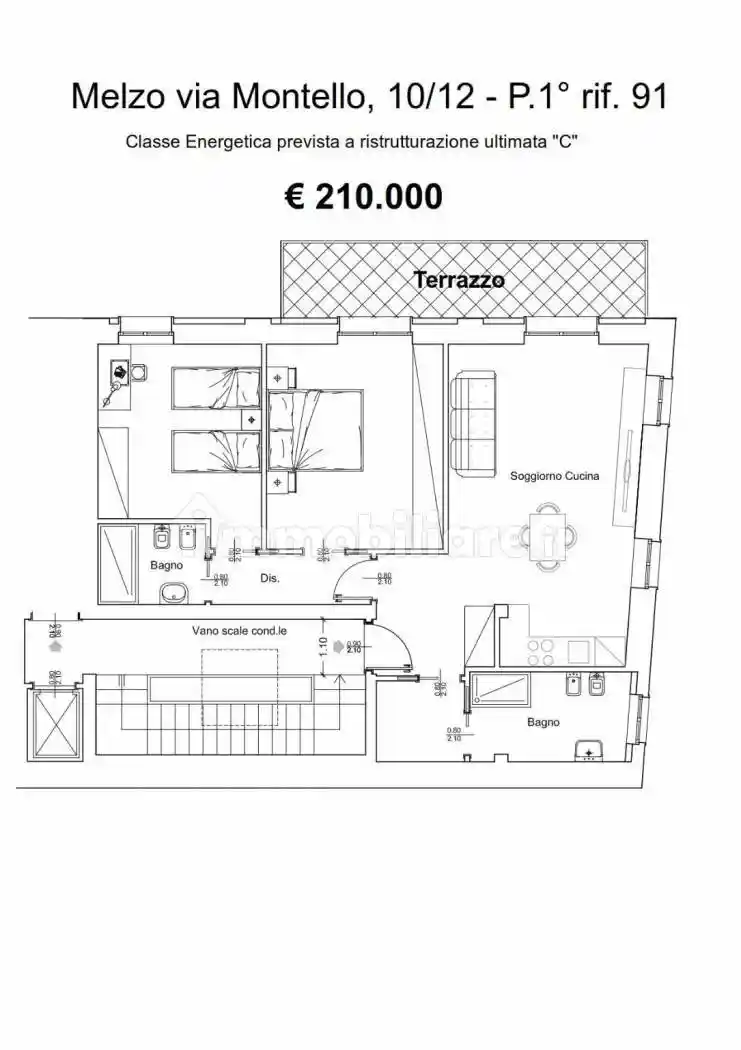 Appartamento in vendita a Melzo