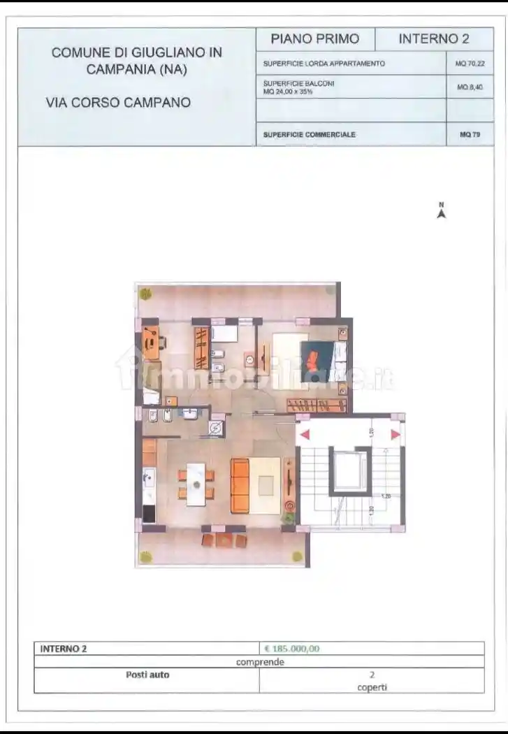 Appartamento in vendita a Giugliano in Campania