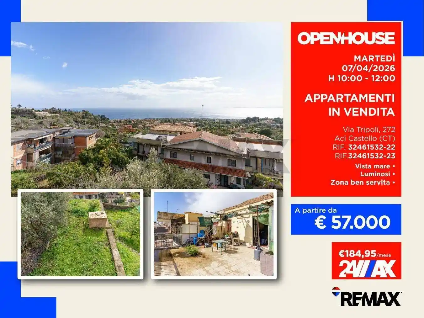 Appartamento in vendita a Aci Castello