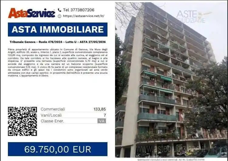 Appartamento in vendita a Genova