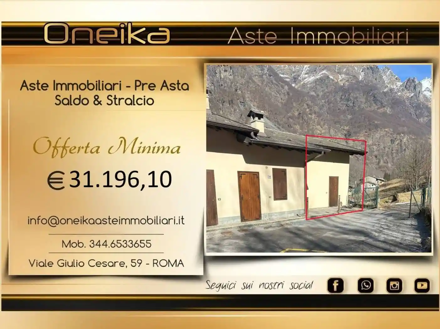 Appartamento in vendita a Valbondione