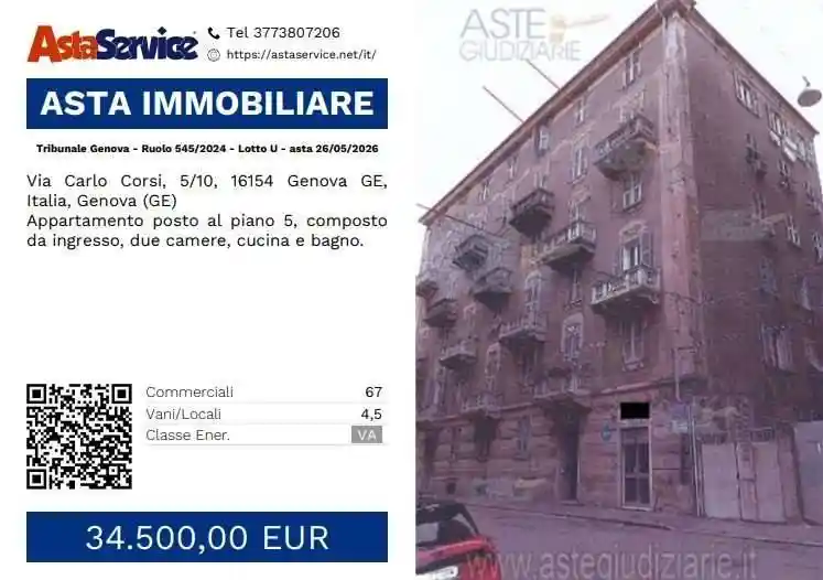 Appartamento in vendita a Genova