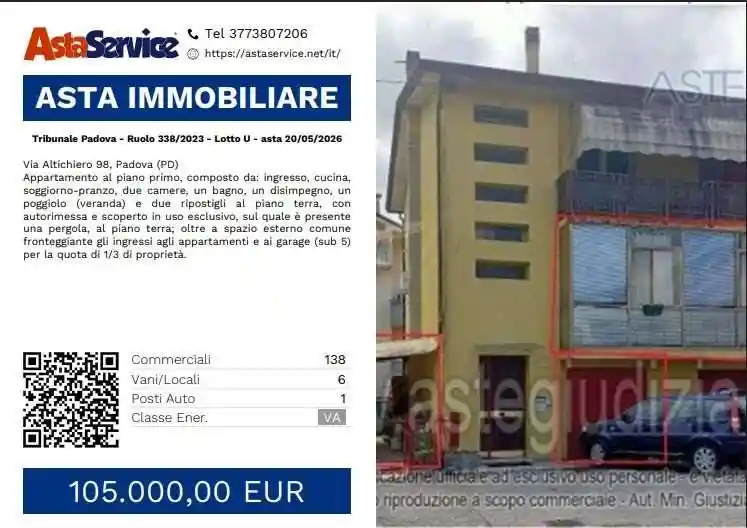 Appartamento in vendita a Padova