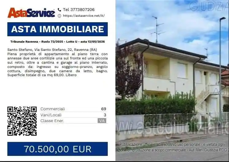 Appartamento in vendita a Ravenna