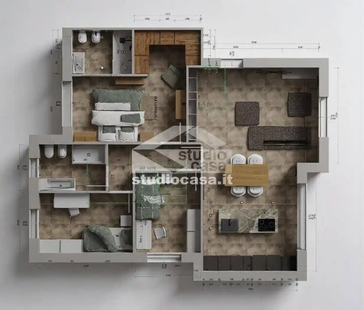 Appartamento in vendita a Azzano San Paolo