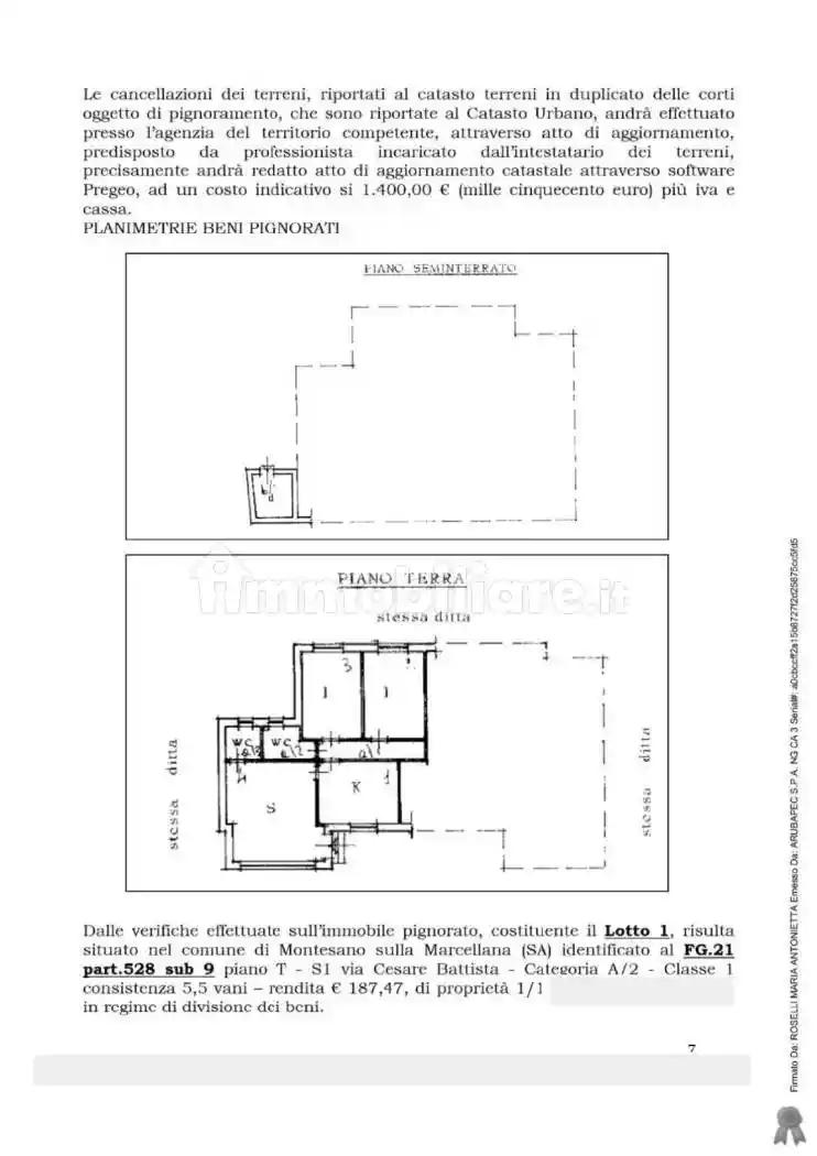 Appartamento in vendita a Montesano sulla Marcellana
