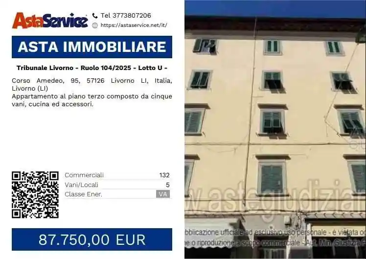 Appartamento in vendita a Livorno