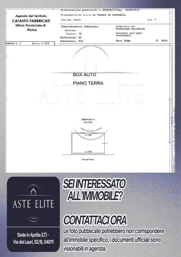 Appartamento in vendita a Ladispoli