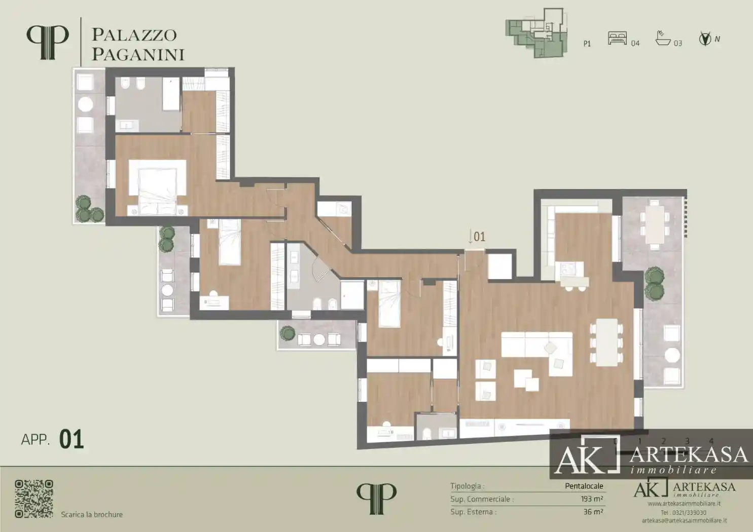 Appartamento in vendita a Novara