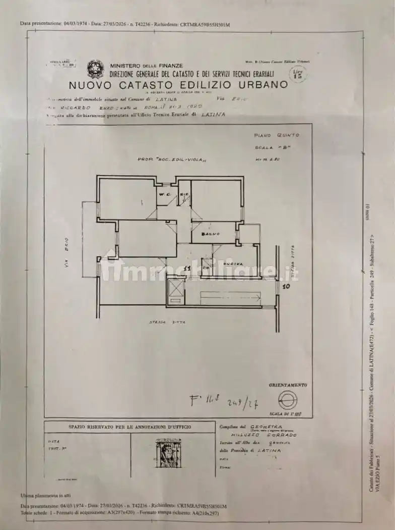 Appartamento in affitto a Latina