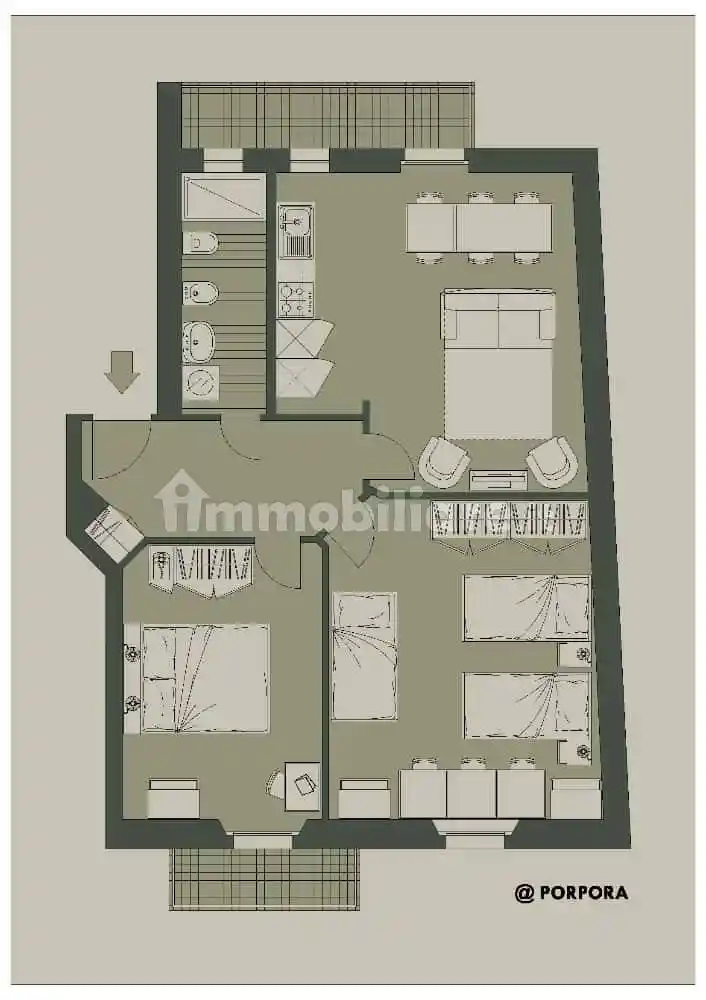 Appartamento in affitto a Milano