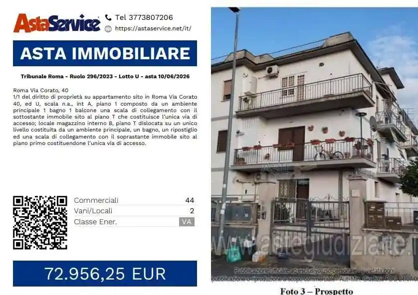 Appartamento in vendita a Roma