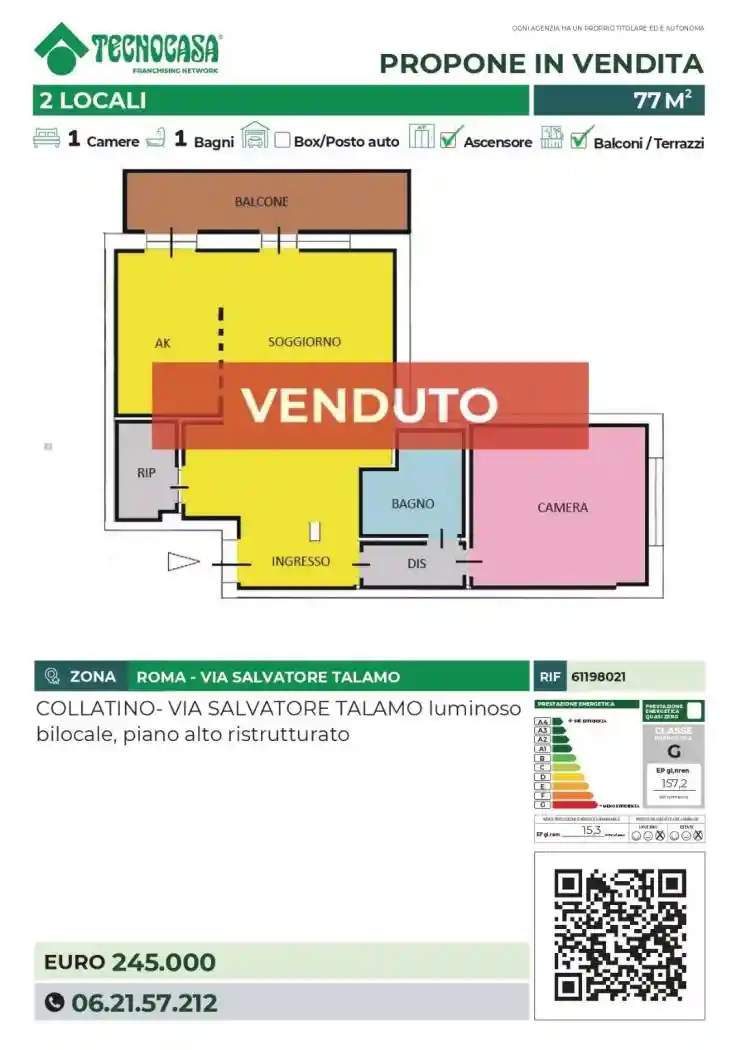 Appartamento in vendita a Roma