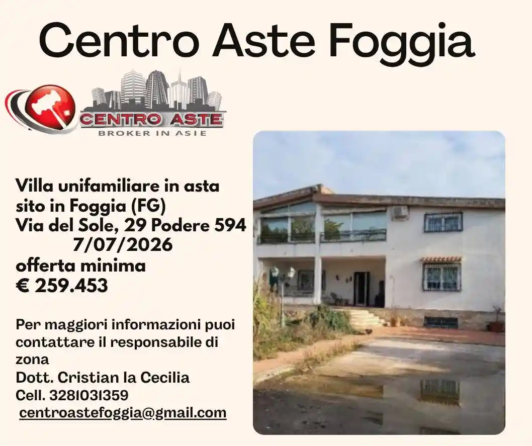 Villa in vendita a Foggia