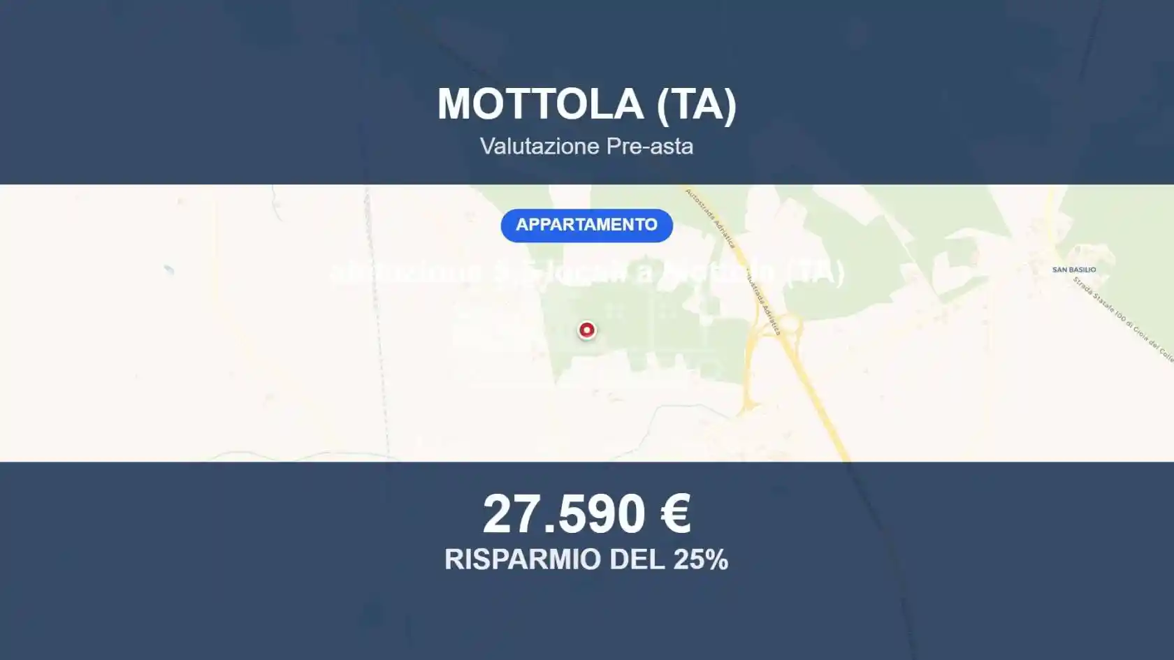 Appartamento in vendita a Mottola