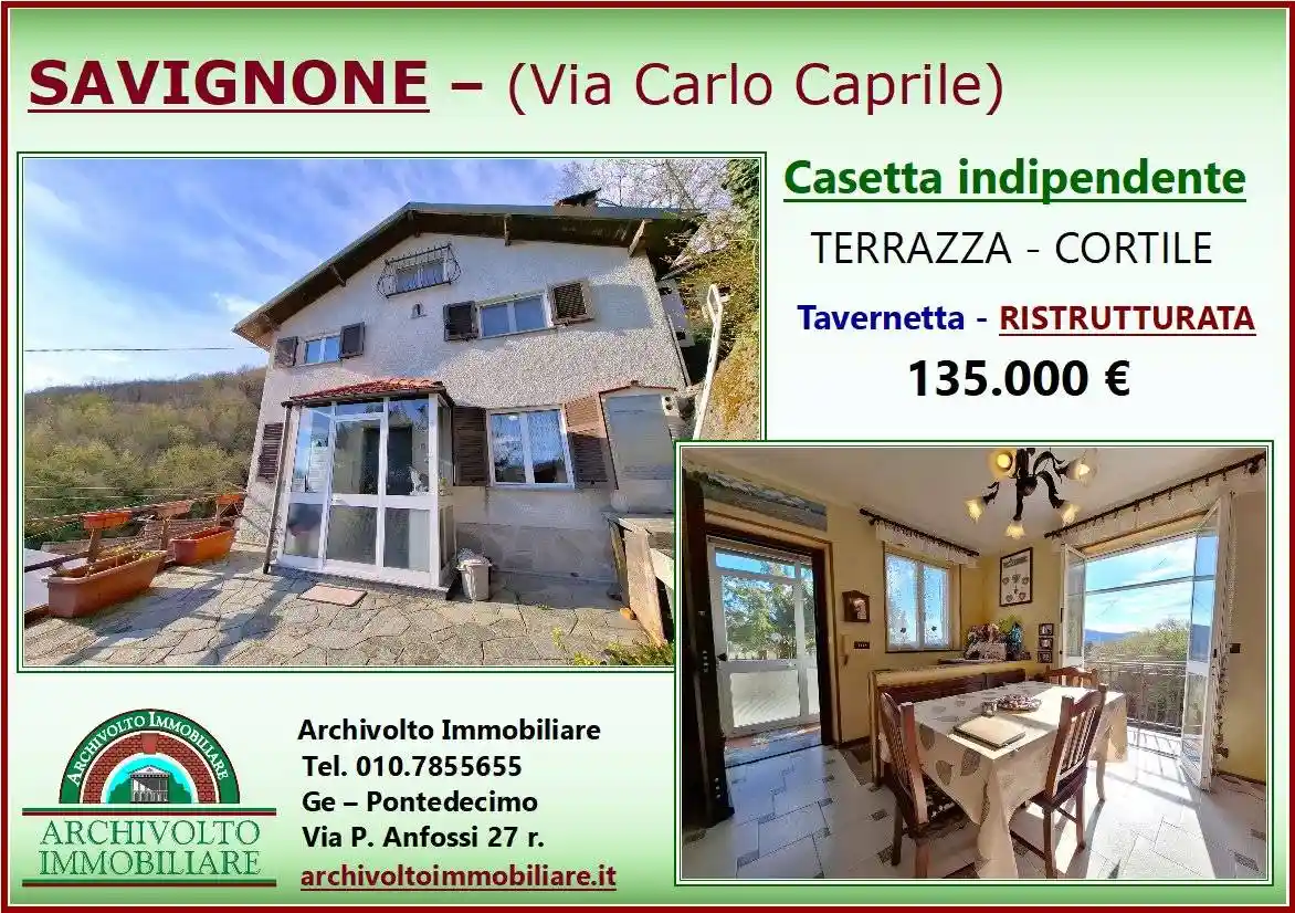 Casa indipendente in vendita a Savignone