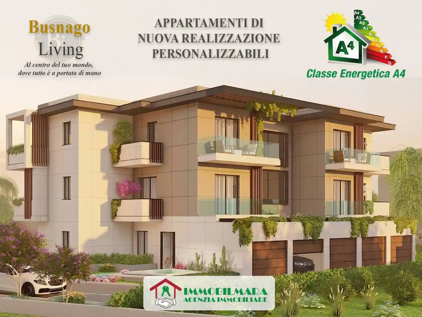 Appartamento in vendita a Busnago