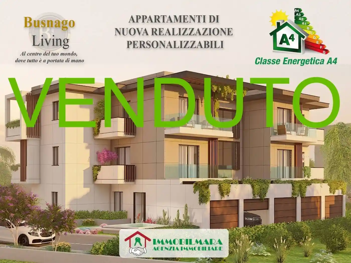 Appartamento in vendita a Busnago