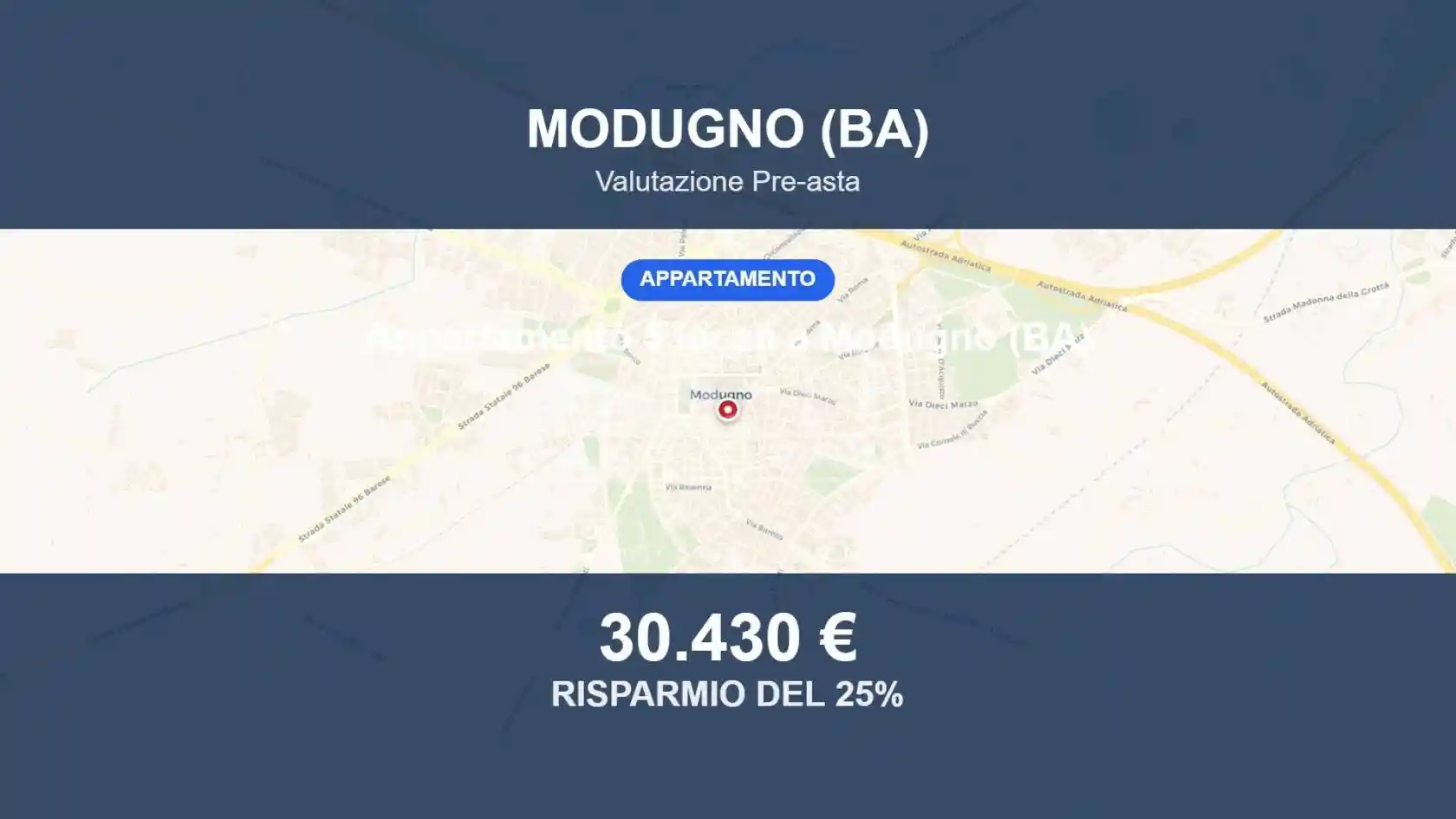 Appartamento in vendita a Modugno