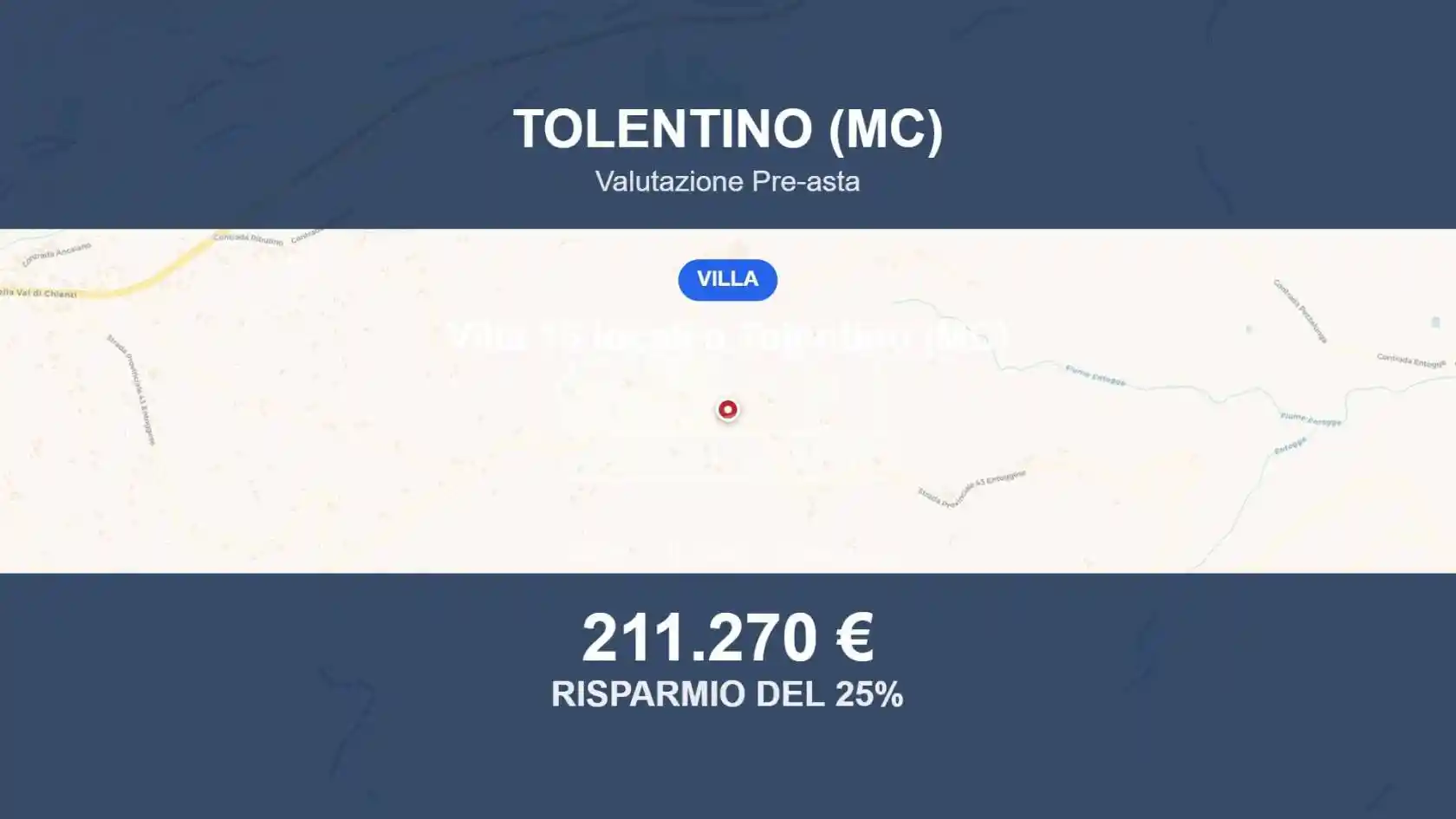 Villa in vendita a Tolentino