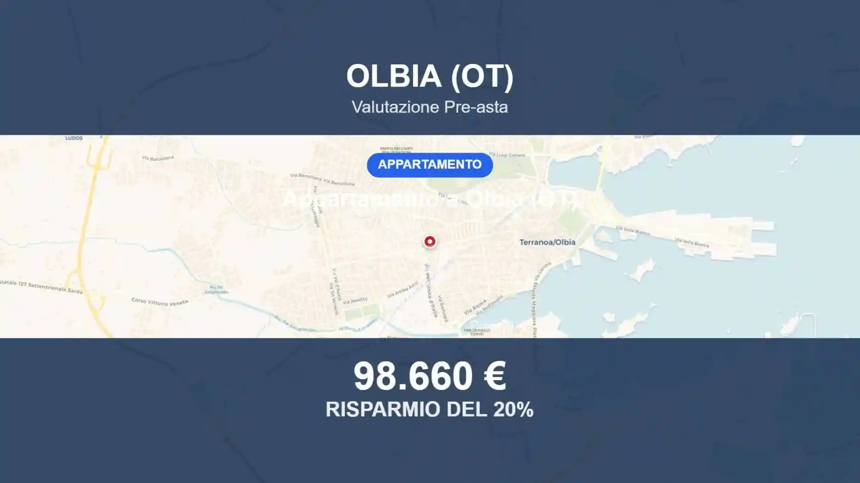 Appartamento in vendita a Olbia