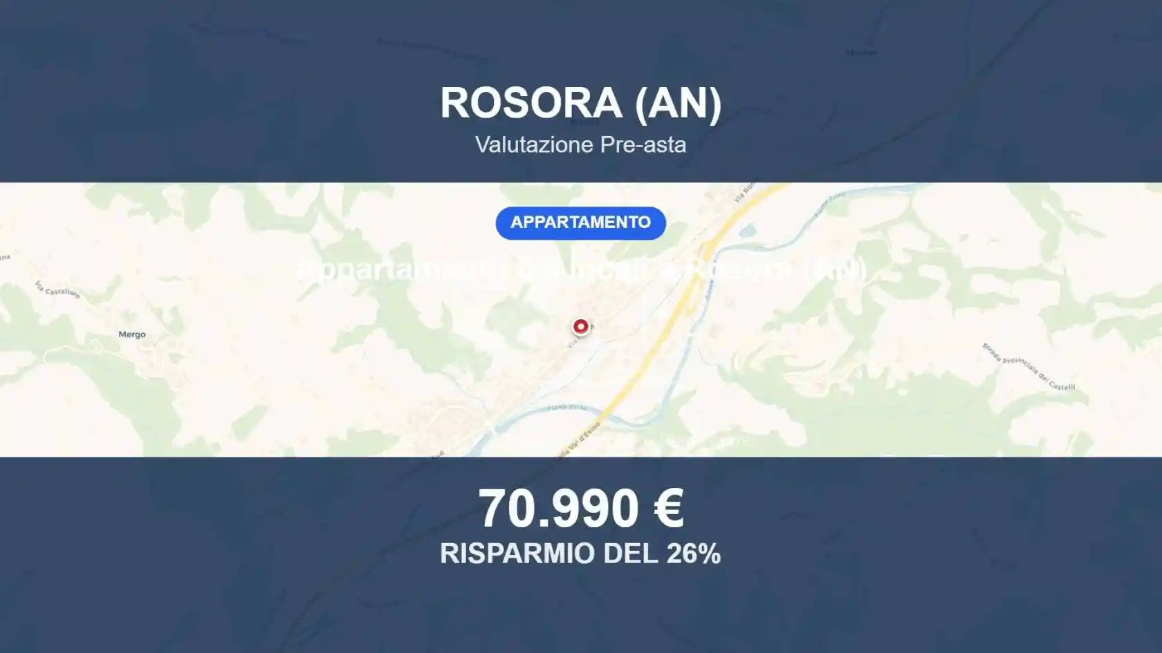 Appartamento in vendita a Rosora