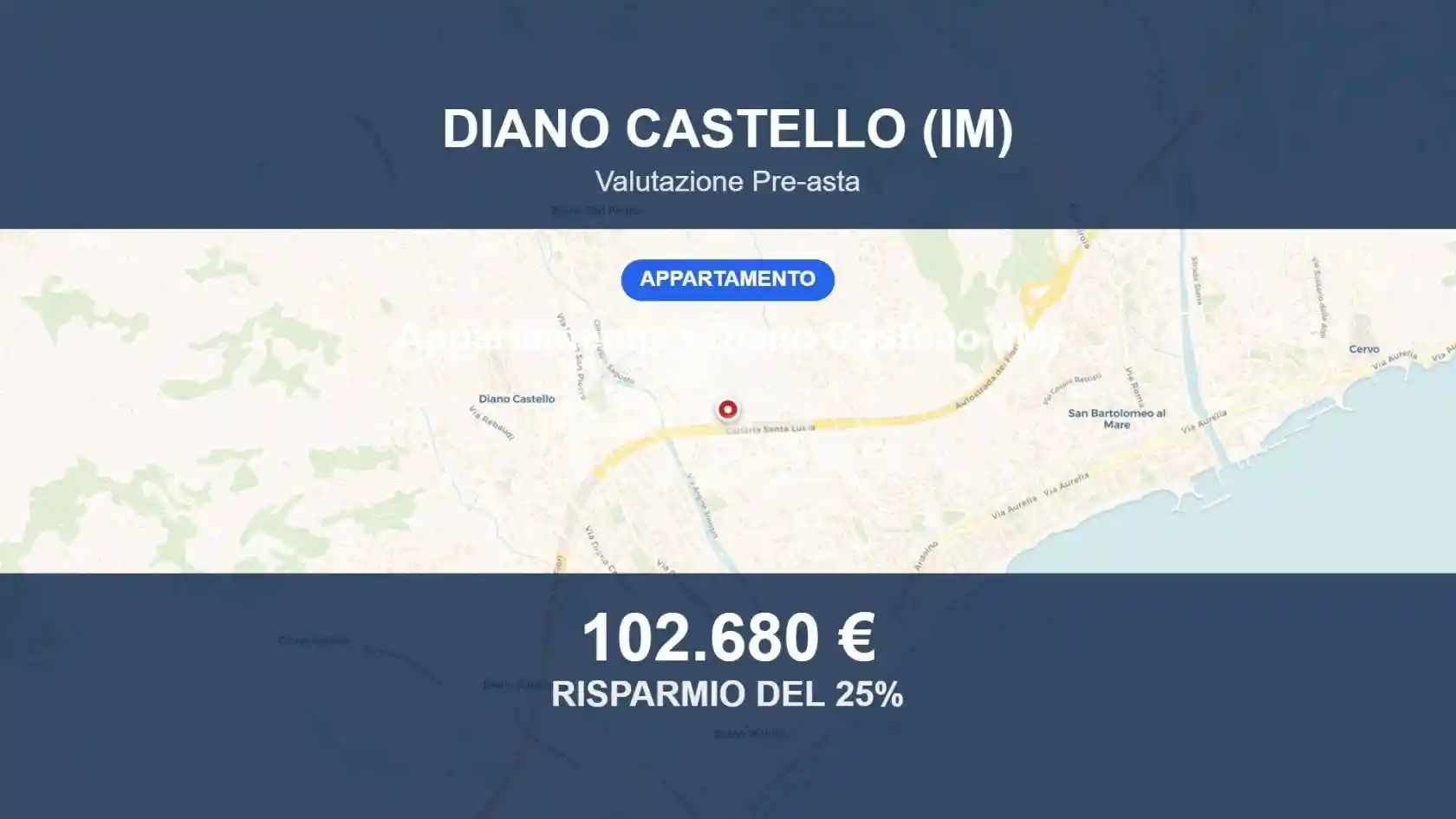 Appartamento in vendita a Diano Castello