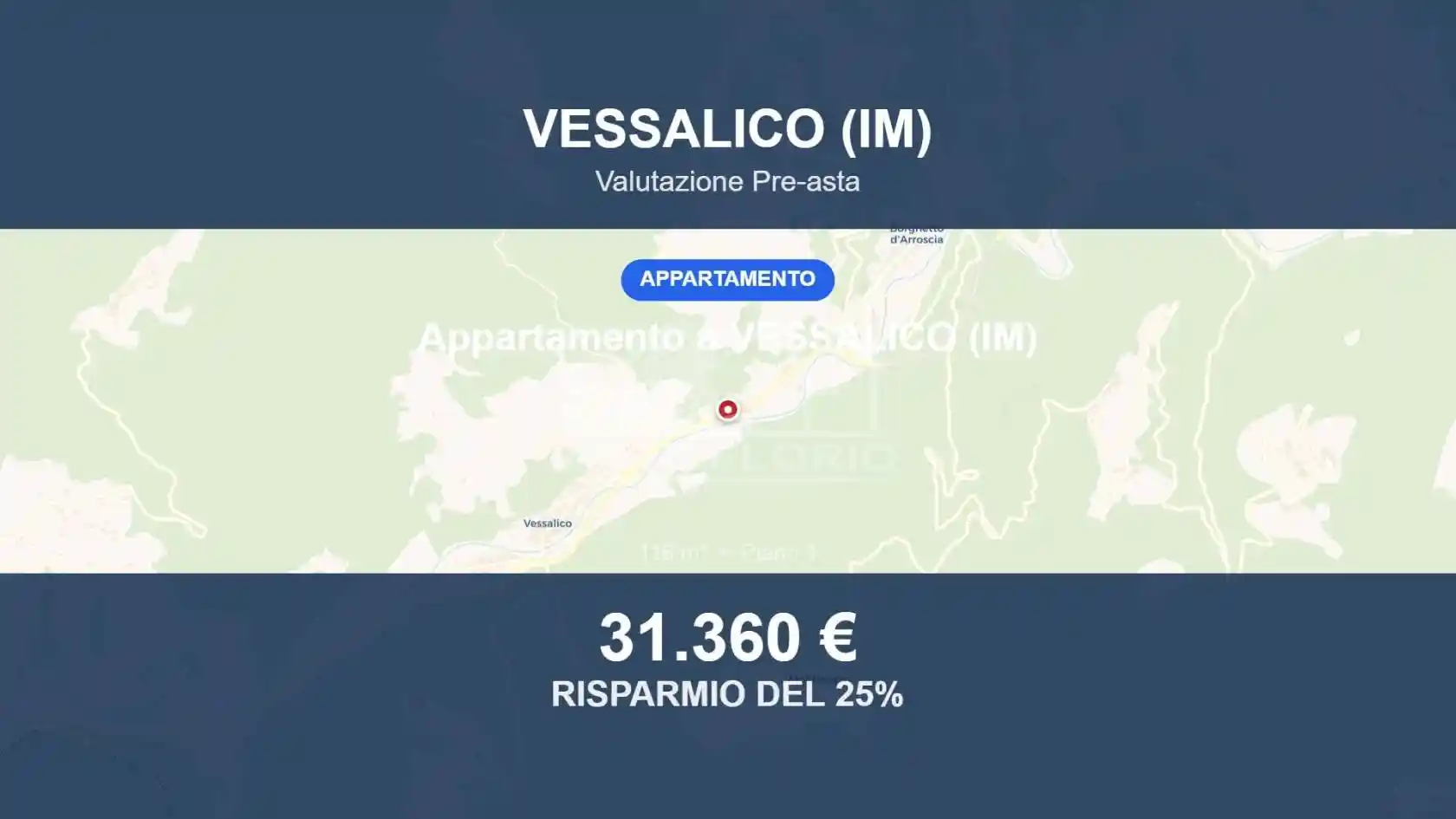Appartamento in vendita a Vessalico