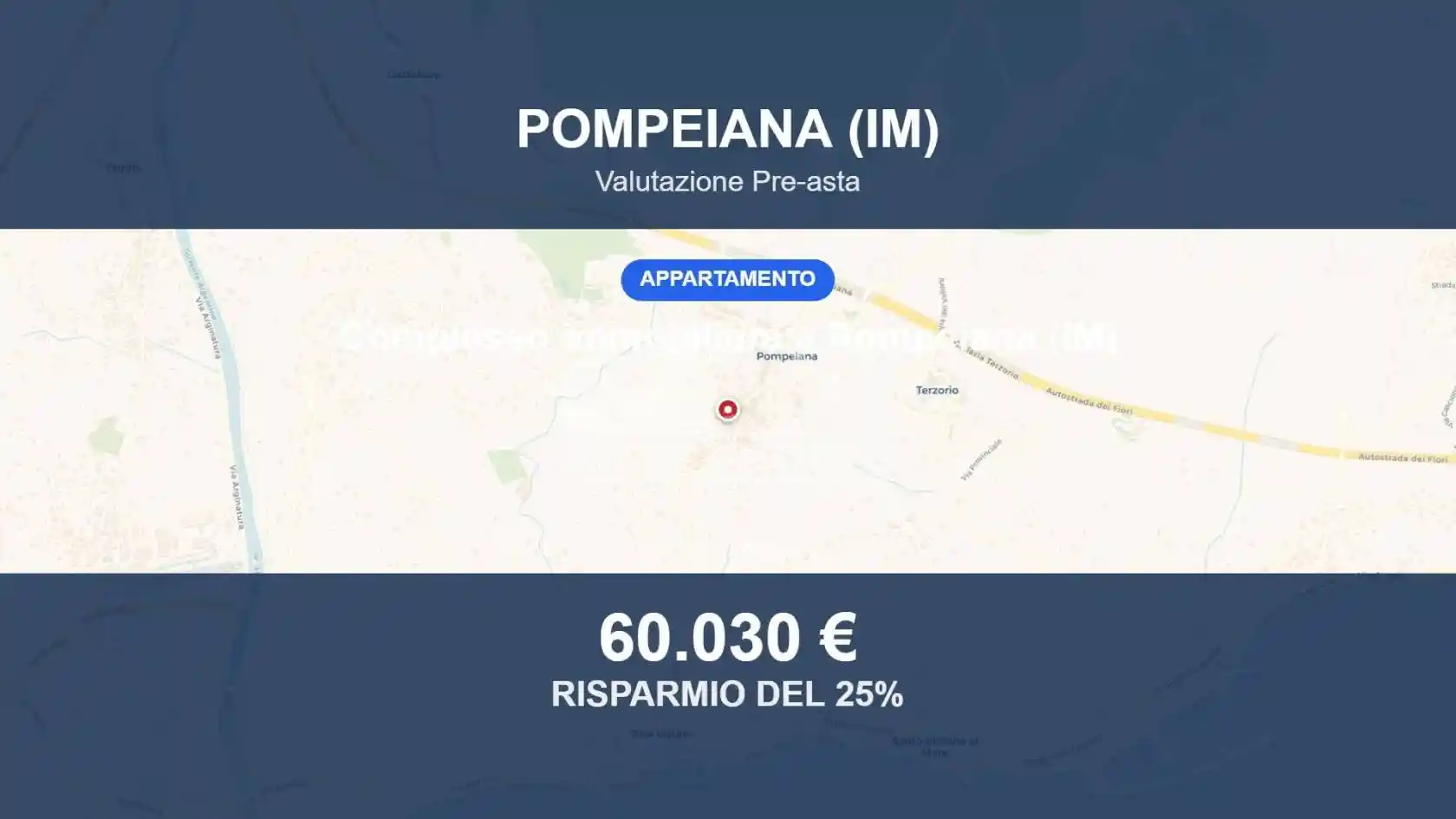 Appartamento in vendita a Pompeiana