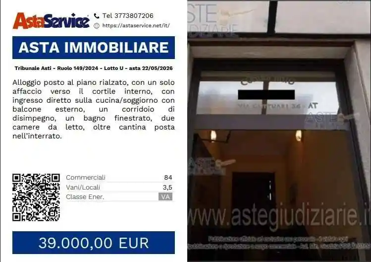 Appartamento in vendita a Asti