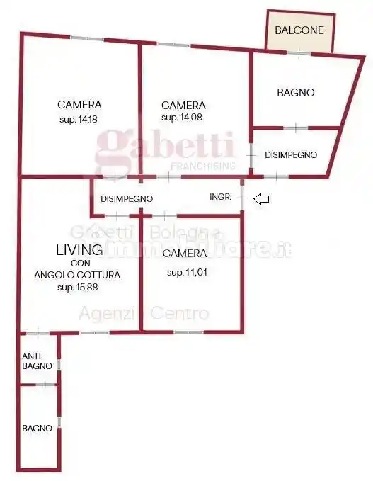 Appartamento in affitto a Bologna