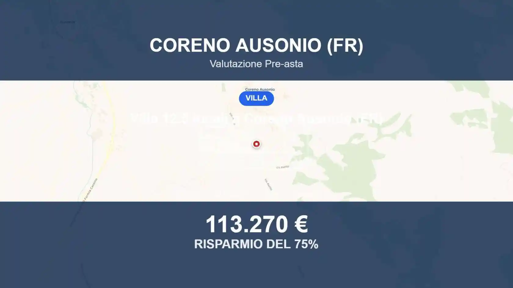 Villa in vendita a Coreno Ausonio