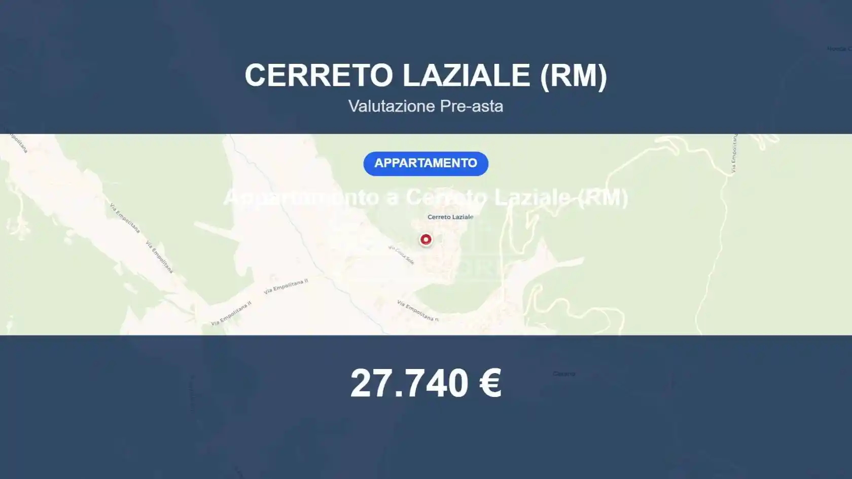 Appartamento in vendita a Cerreto Laziale