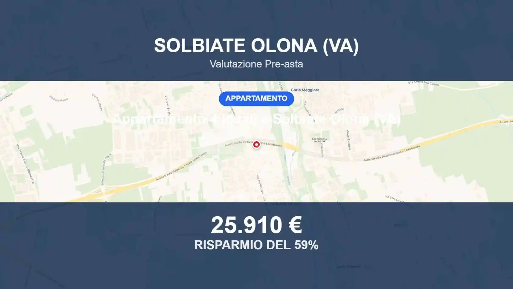 Appartamento in vendita a Solbiate Olona