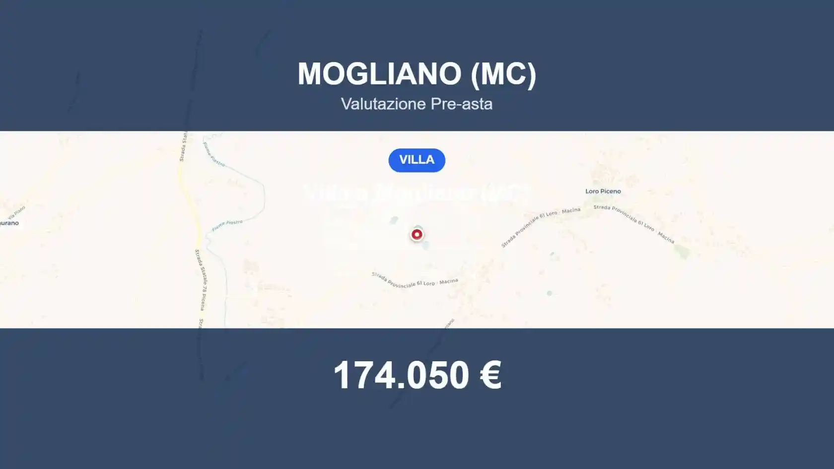 Villa in vendita a Loro Piceno