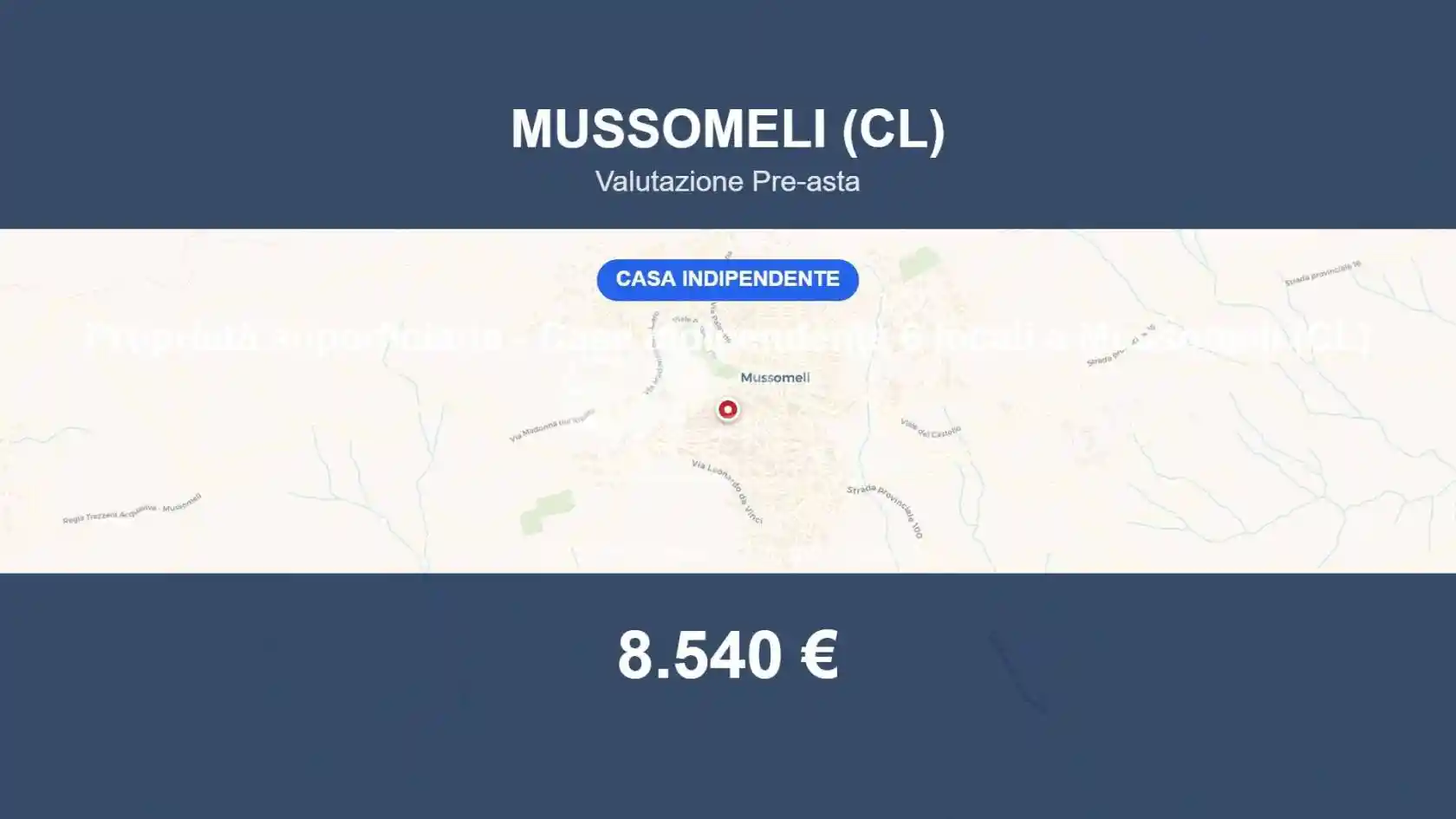 Villa in vendita a Mussomeli