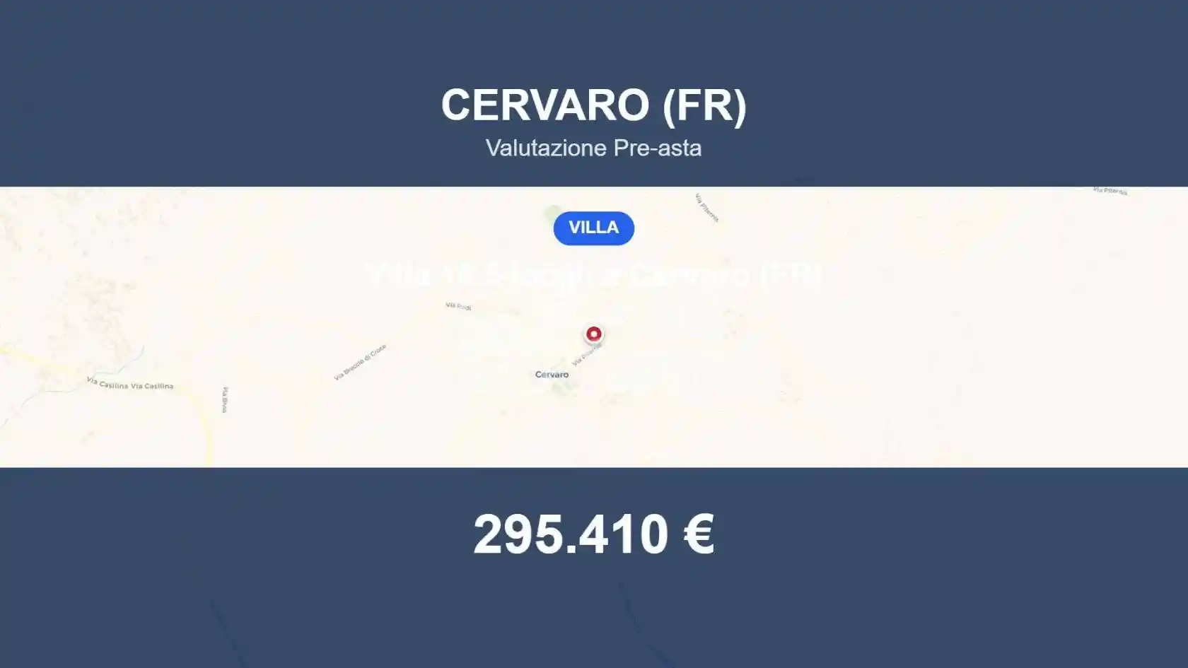 Villa in vendita a Cervaro