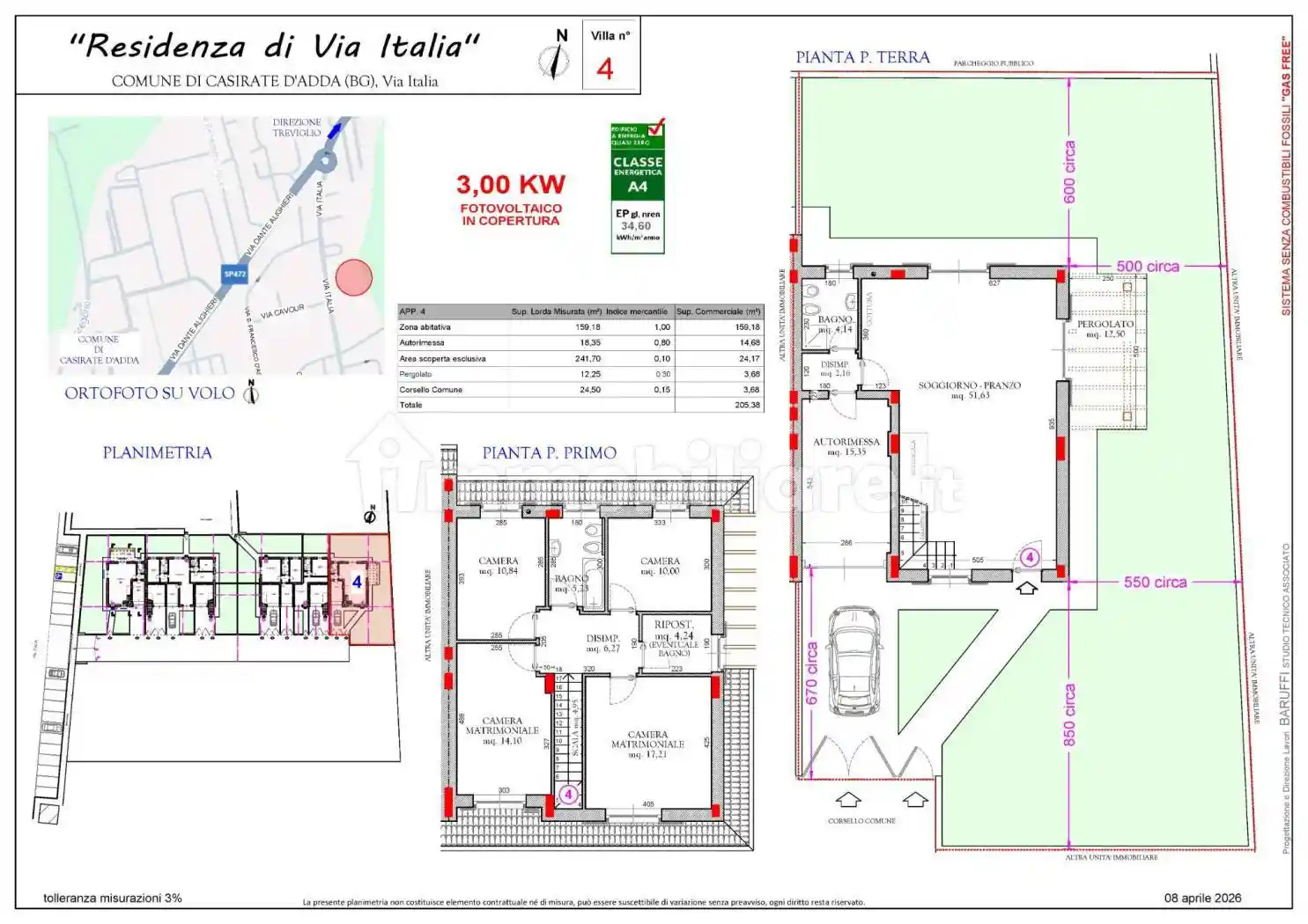 Villa in vendita a Casirate d'Adda