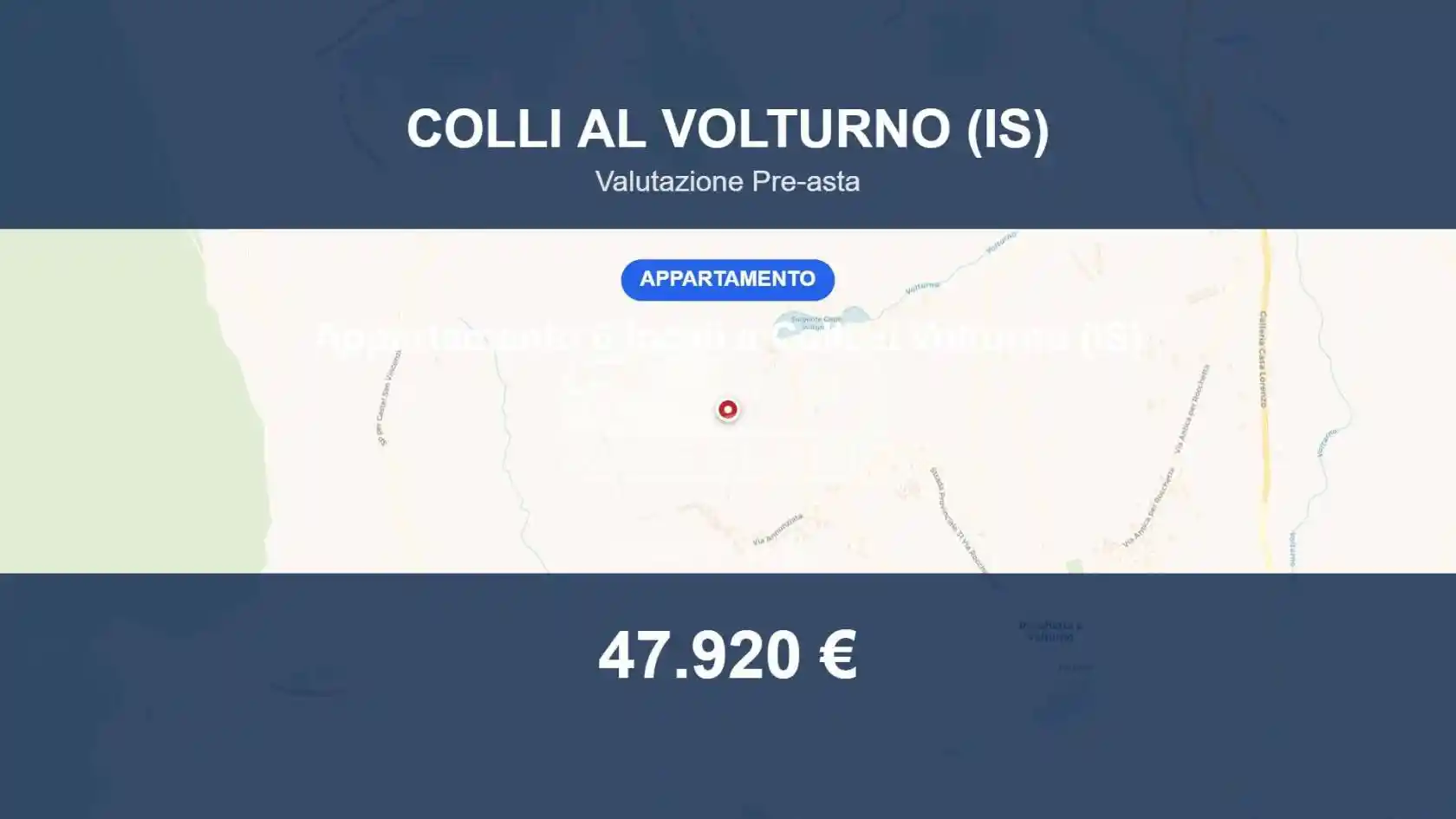 Appartamento in vendita a Colli a Volturno