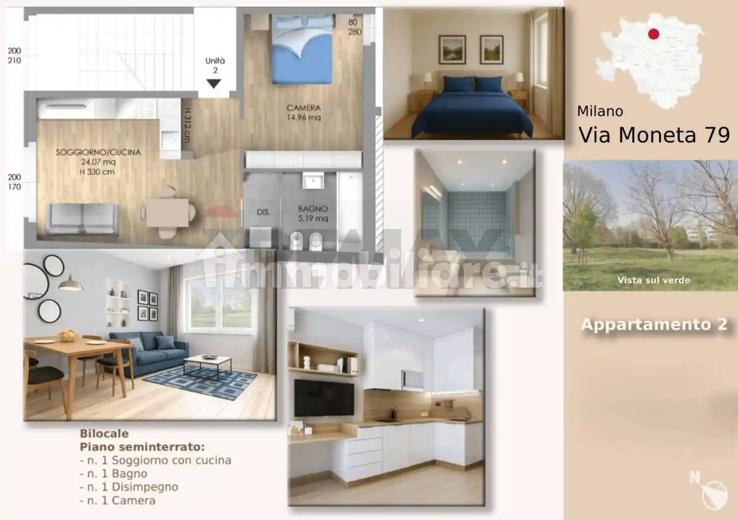 Appartamento in vendita a Milano