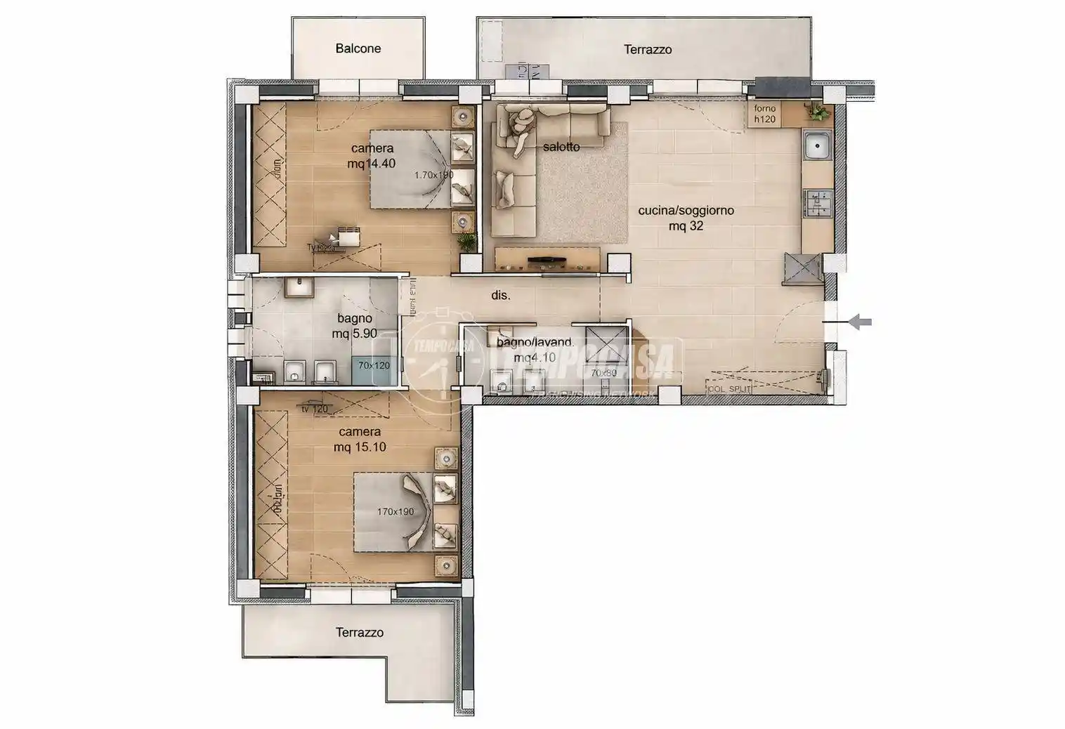 Appartamento in vendita a Tolentino