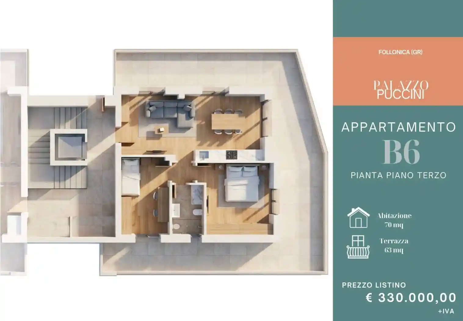 Appartamento in vendita a Follonica